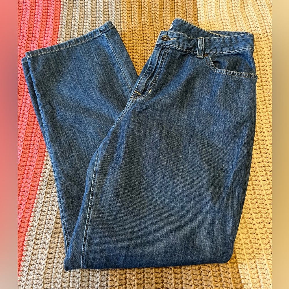 L.L. Bean Classic Fit Summer Lightweight Pima Cotton Blue Jeans